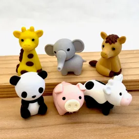 380321 IWAKO ZOO ANIMAL ERASERS-30