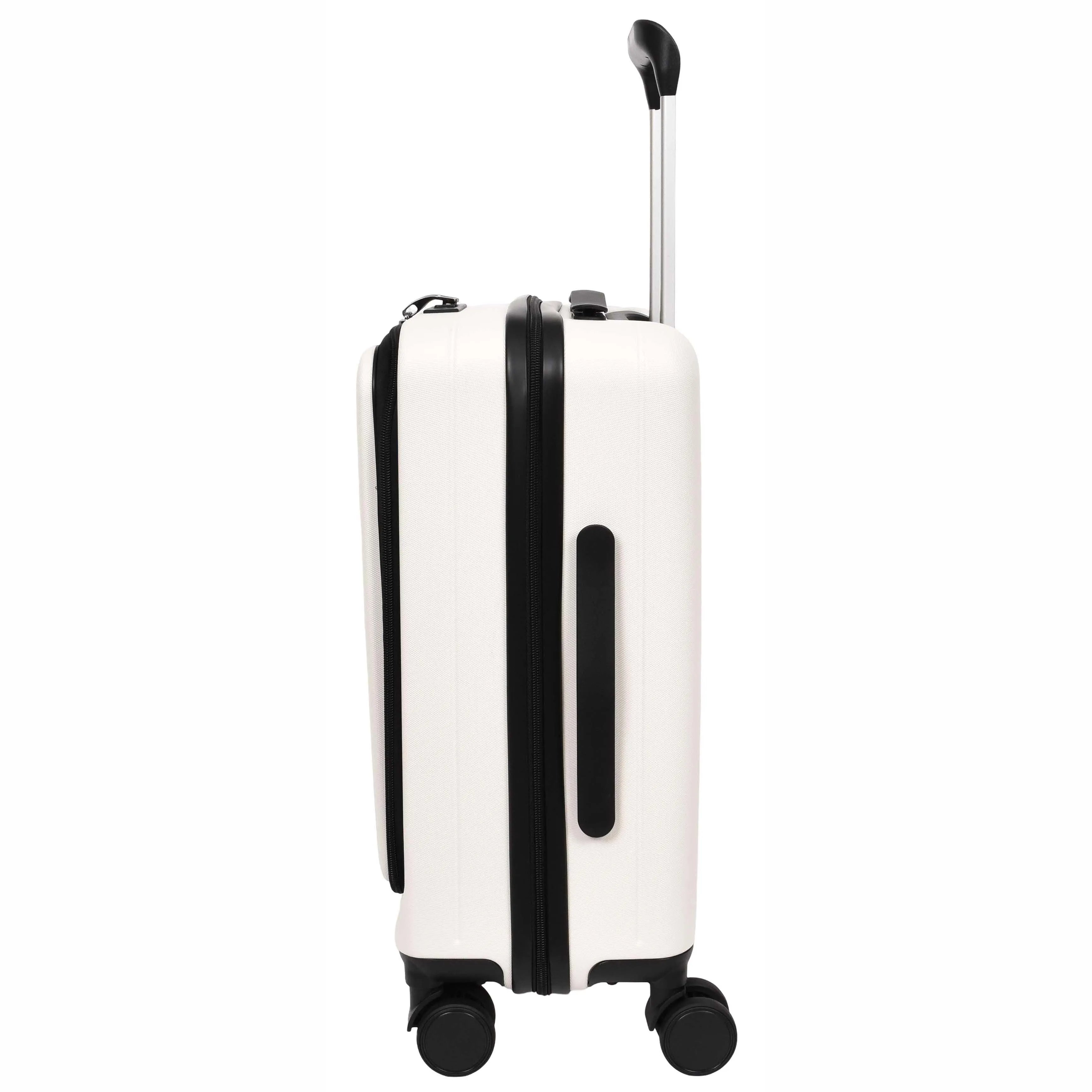 8 Wheel Luggage Expandable ABS Hard side TSA Lock Suitcases Travel Bags Voyager White