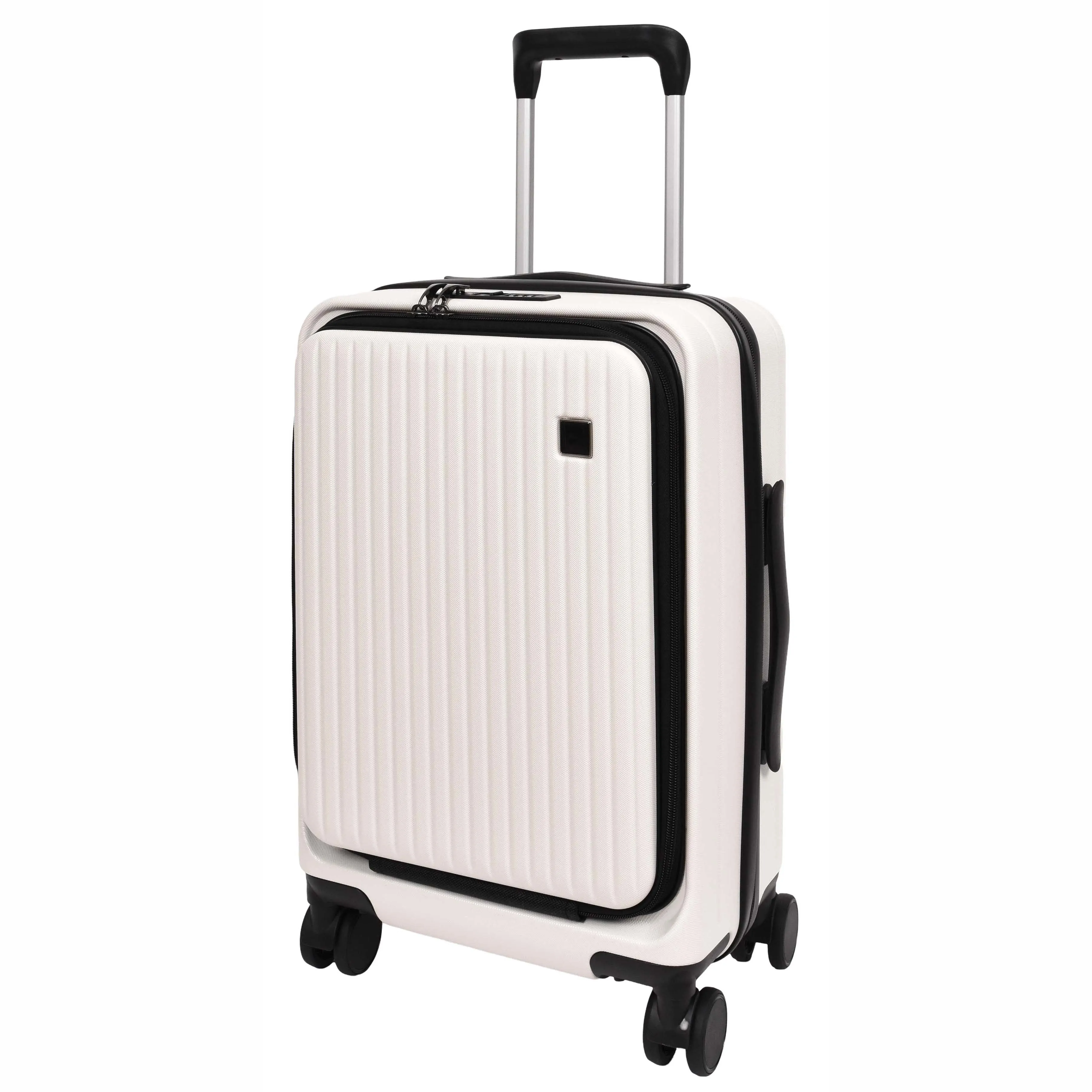 8 Wheel Luggage Expandable ABS Hard side TSA Lock Suitcases Travel Bags Voyager White