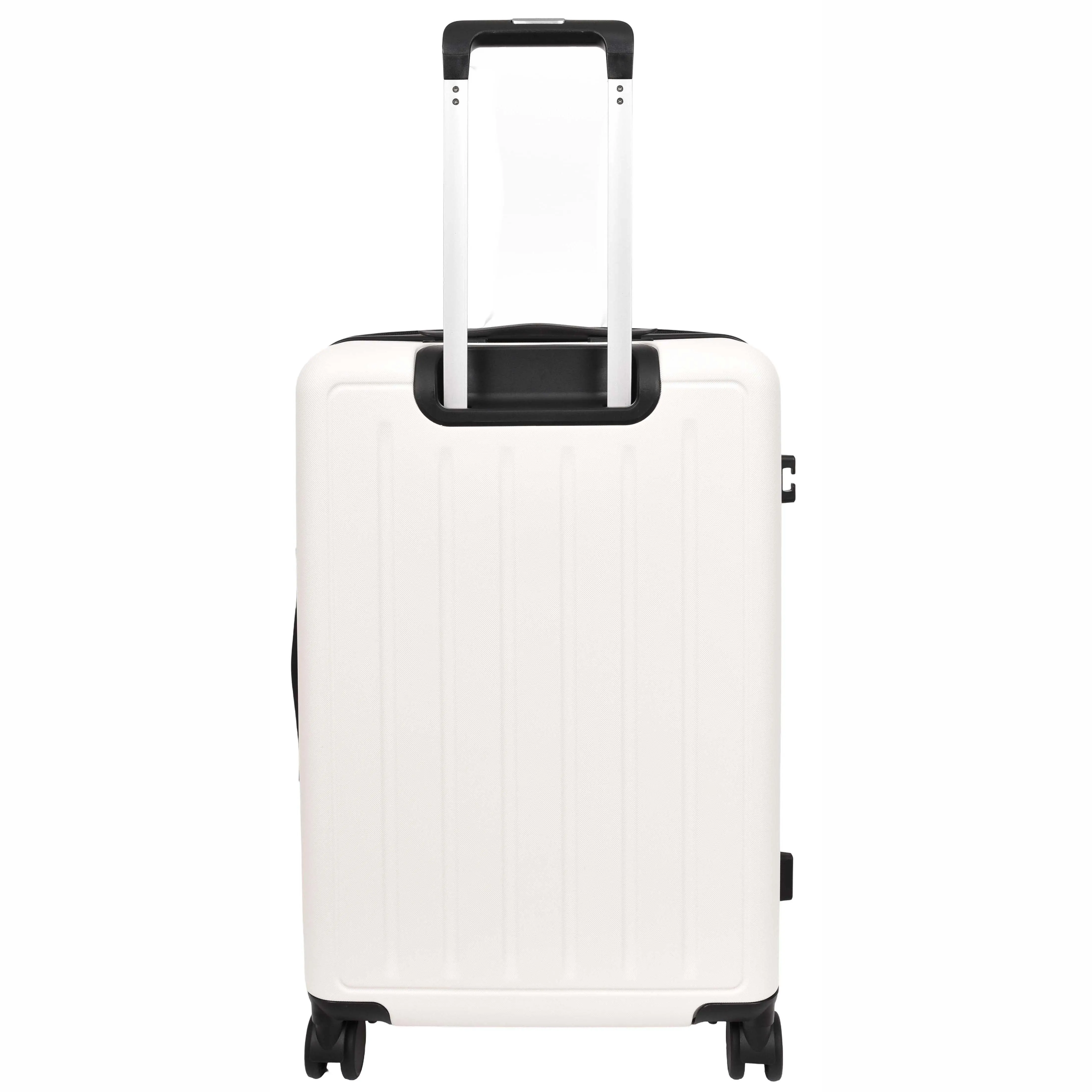 8 Wheel Luggage Expandable ABS Hard side TSA Lock Suitcases Travel Bags Voyager White