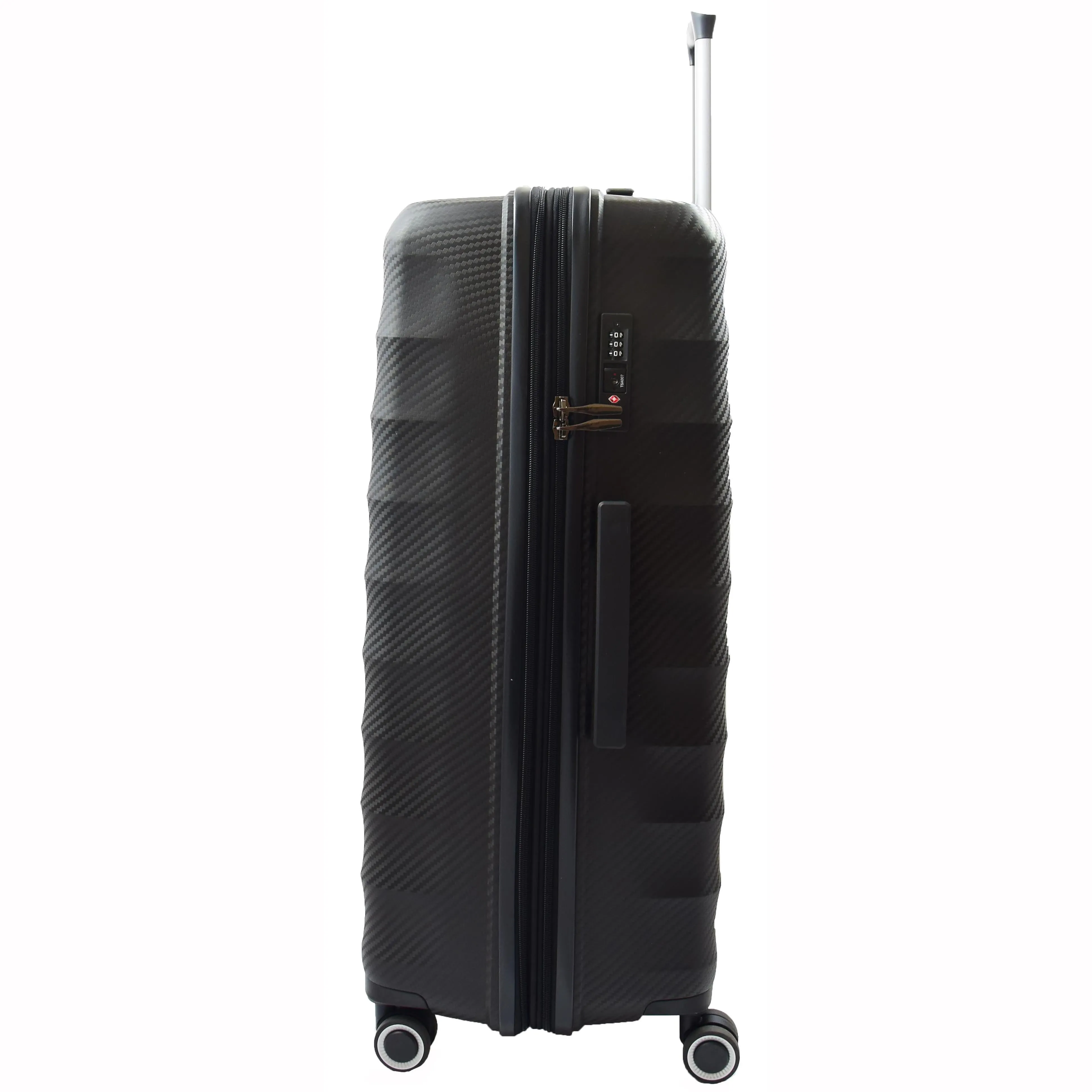 8 Wheel Spinner Luggage Expandable Arcturus Black