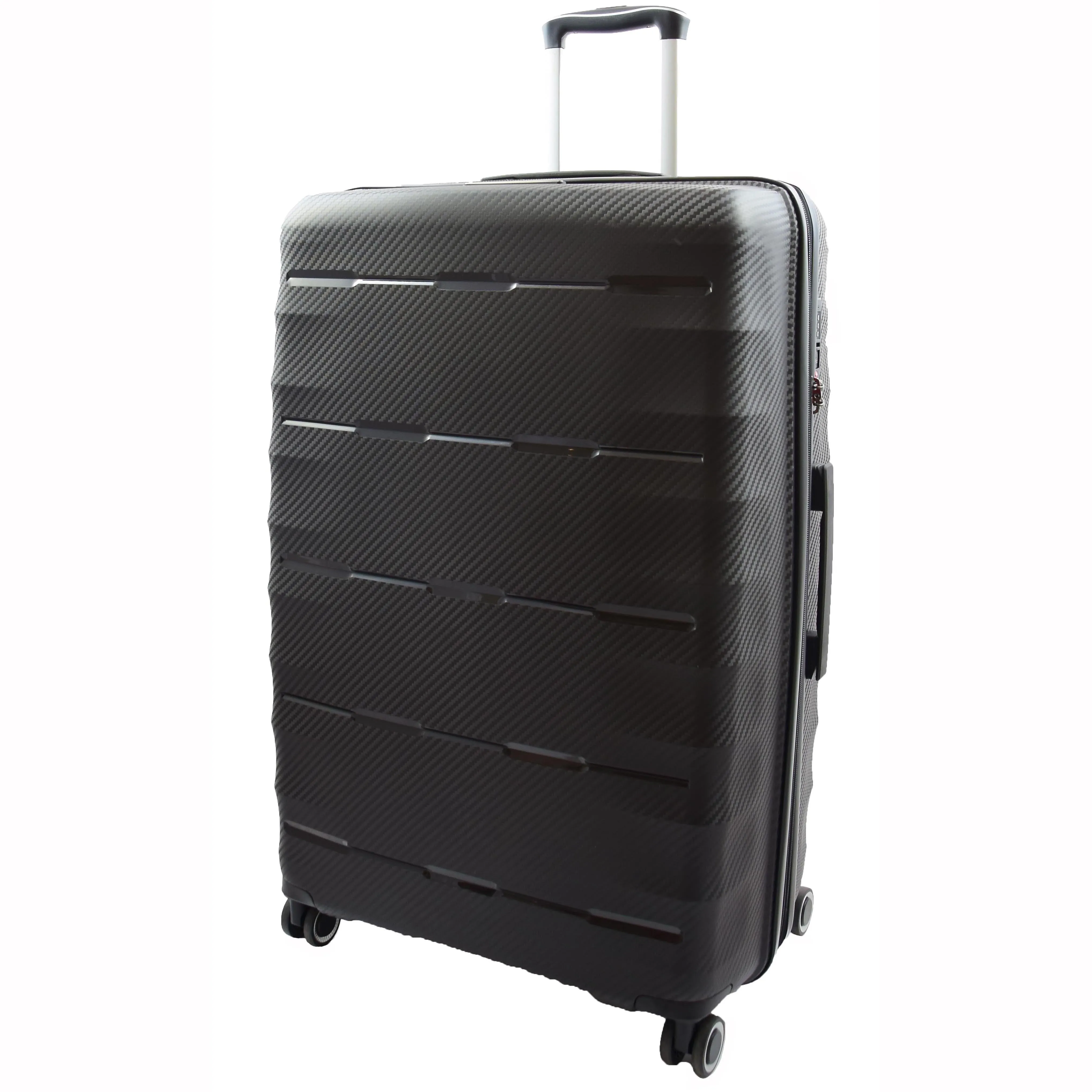 8 Wheel Spinner Luggage Expandable Arcturus Black