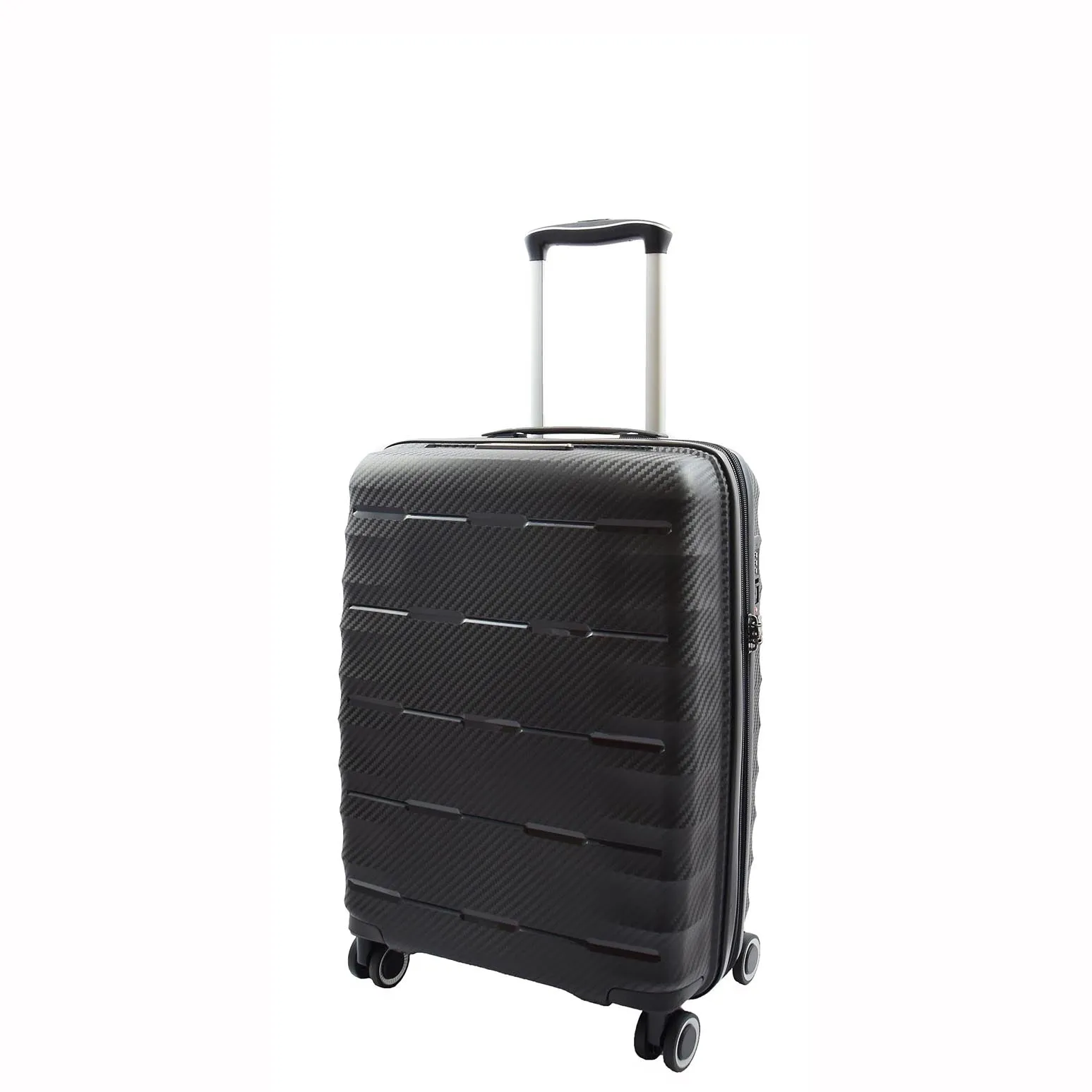 8 Wheel Spinner Luggage Expandable Arcturus Black