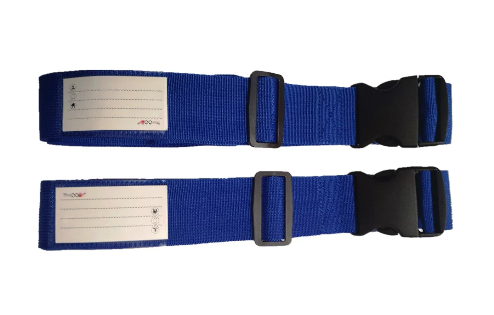 A99 Single Strap Adjustable Luggage Strap Suitcase Packing Belt Travel Accessories w Quick Release Buckle Name Card Blue 2pcs/4pcs/6pcs