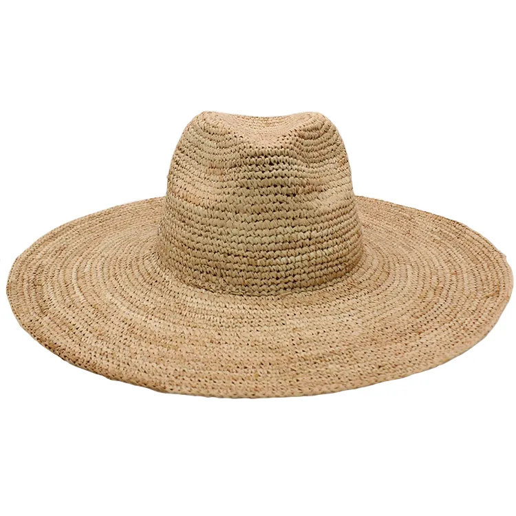 Ace of Something Cassis Raffia Fedora - Natural