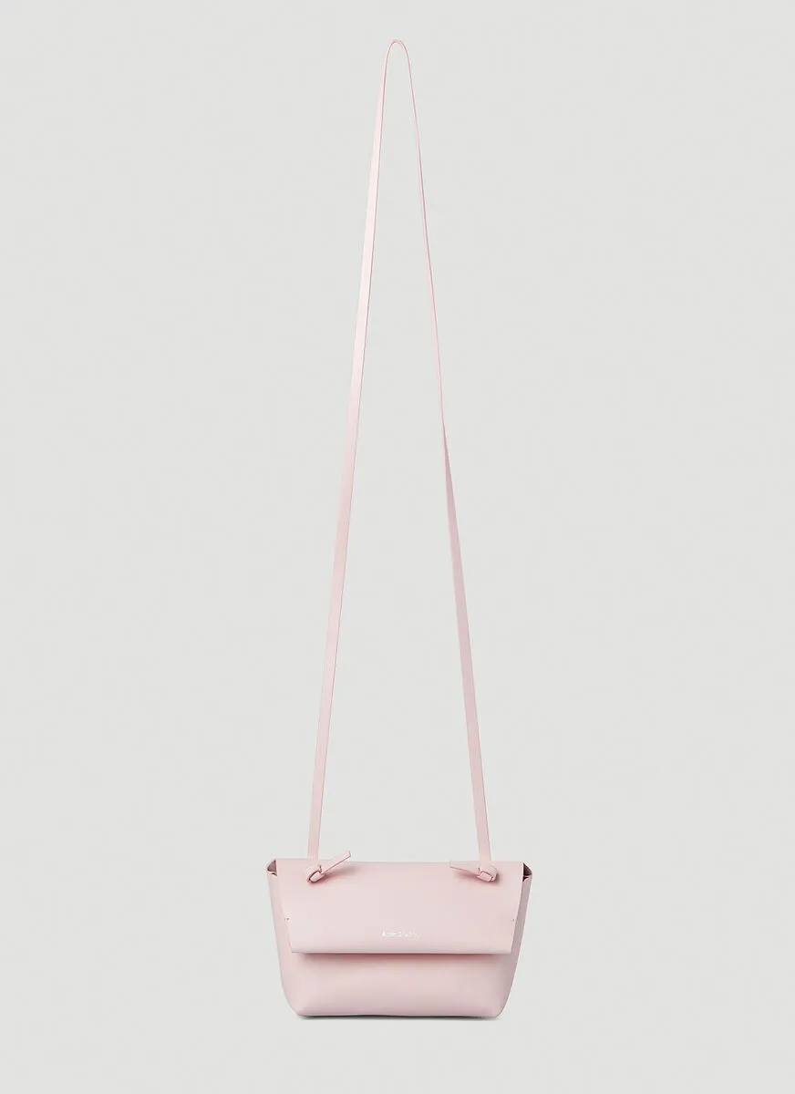 Acne Studios Knot Detailed Foldover Crossbody Bag