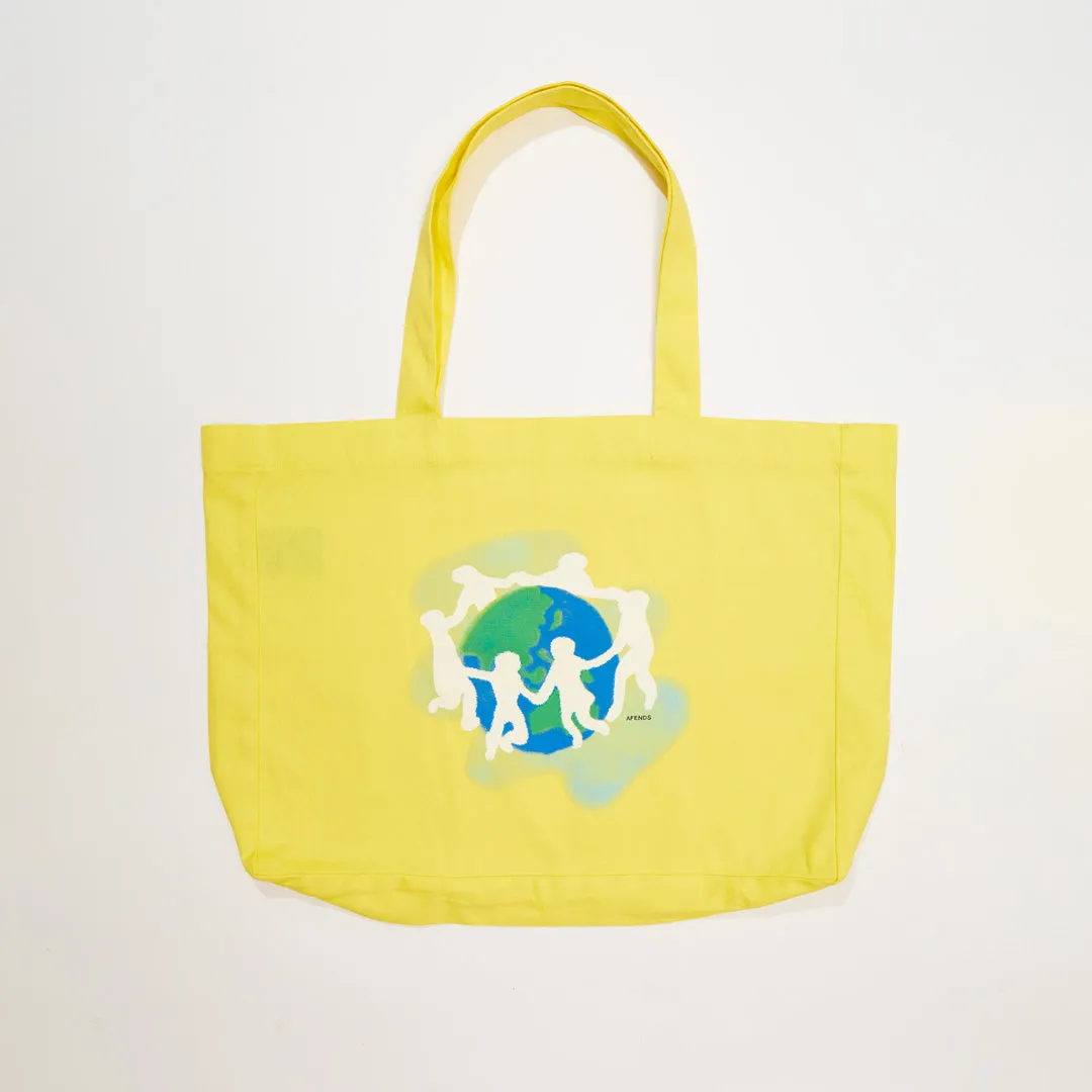 AFENDS Unisex Playtime - Oversized Tote Bag - Lemonade