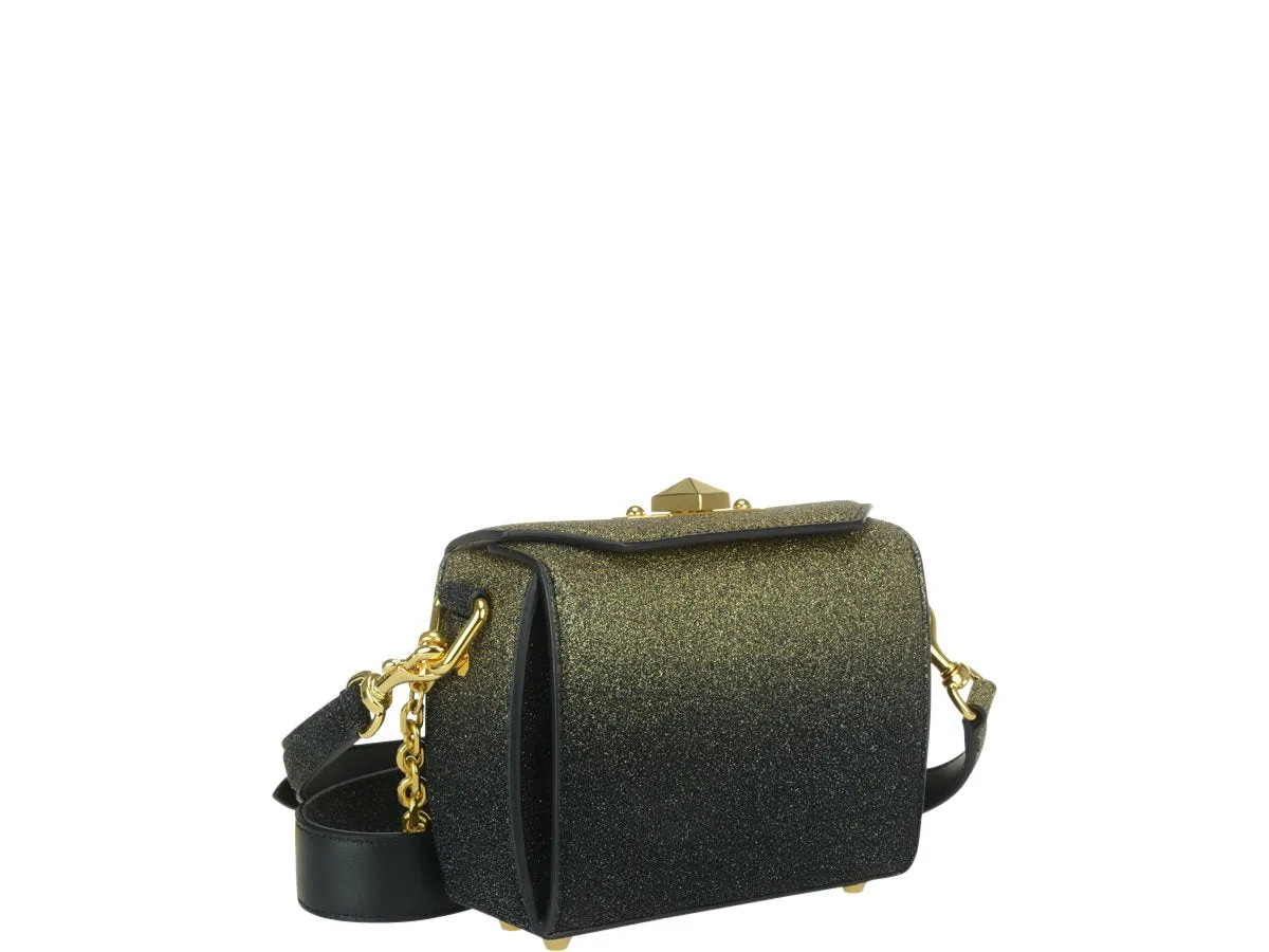 Alexander McQueen Box 16 Glitter Shoulder Bag