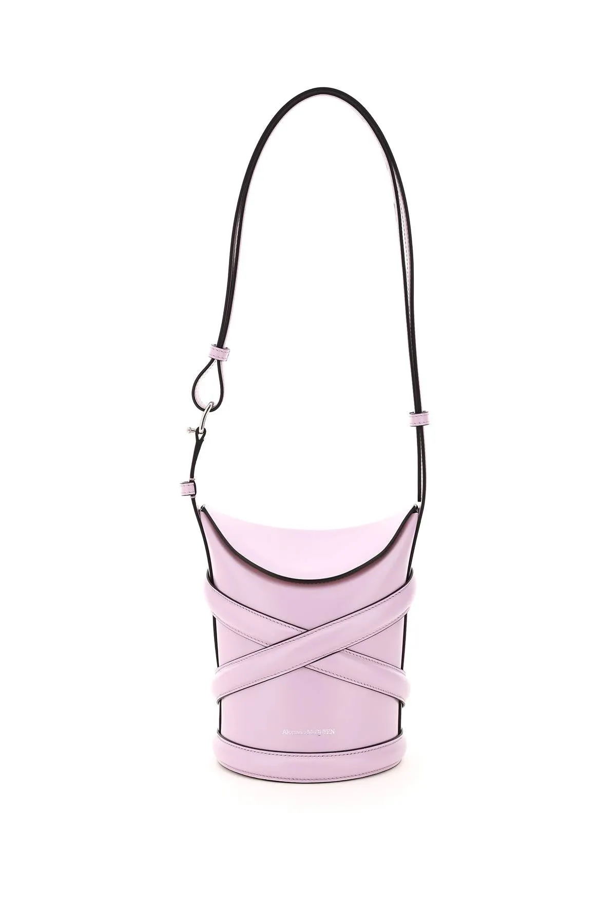 Alexander McQueen Logo Detailed The Curve Bucket Bag