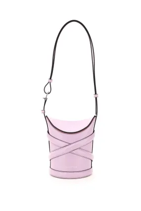 Alexander McQueen Logo Detailed The Curve Bucket Bag