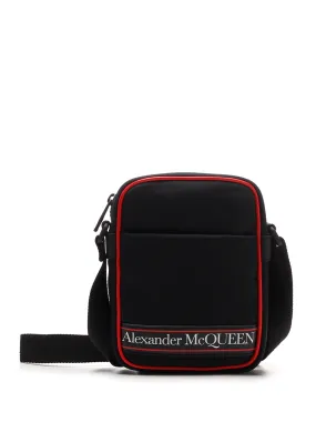 Alexander McQueen Logo Print Messenger Bag