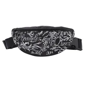 Alexander McQueen Logo Printed Zipped Belt Bag