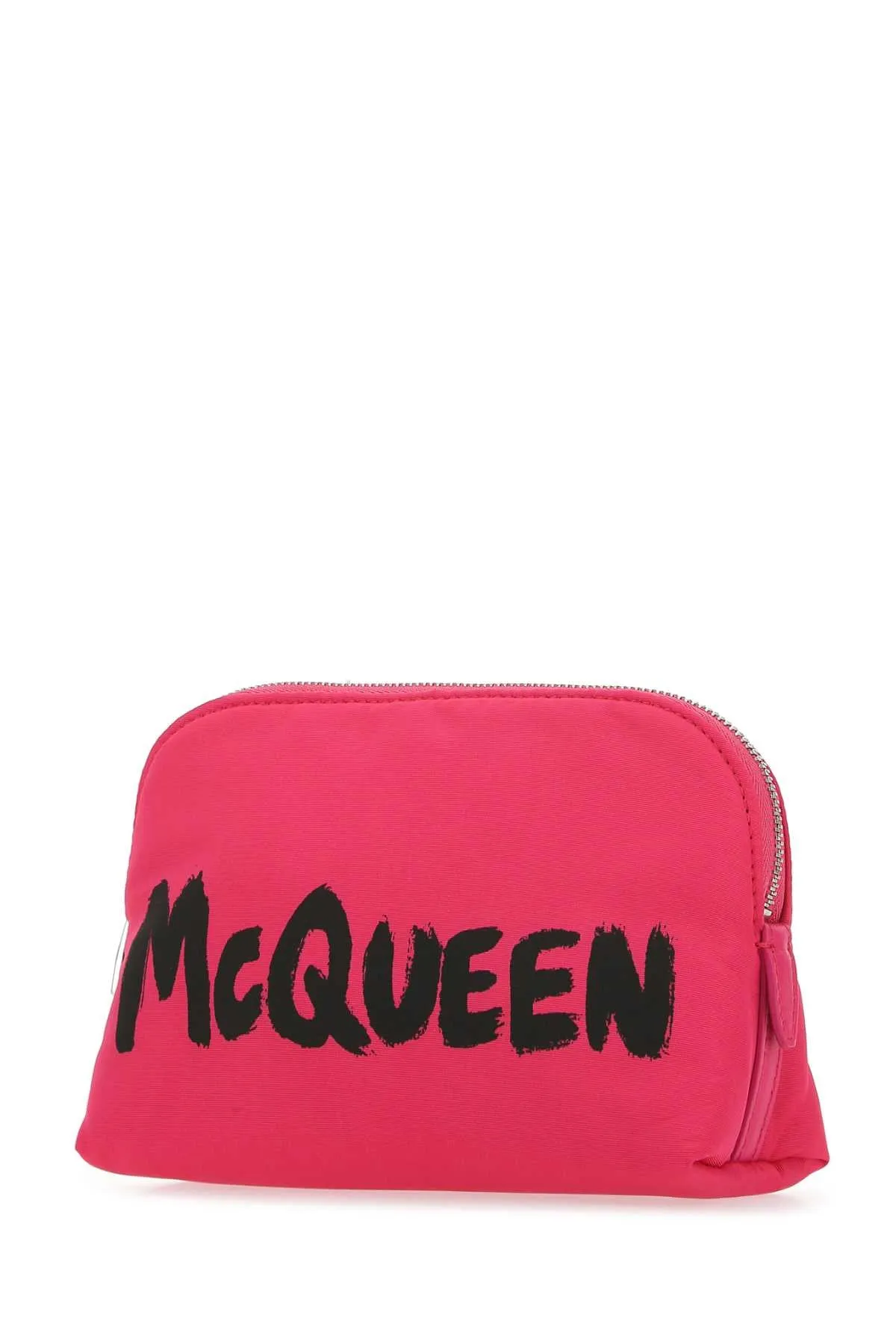 Alexander McQueen Logo-Printed Zipped Makeup Bag