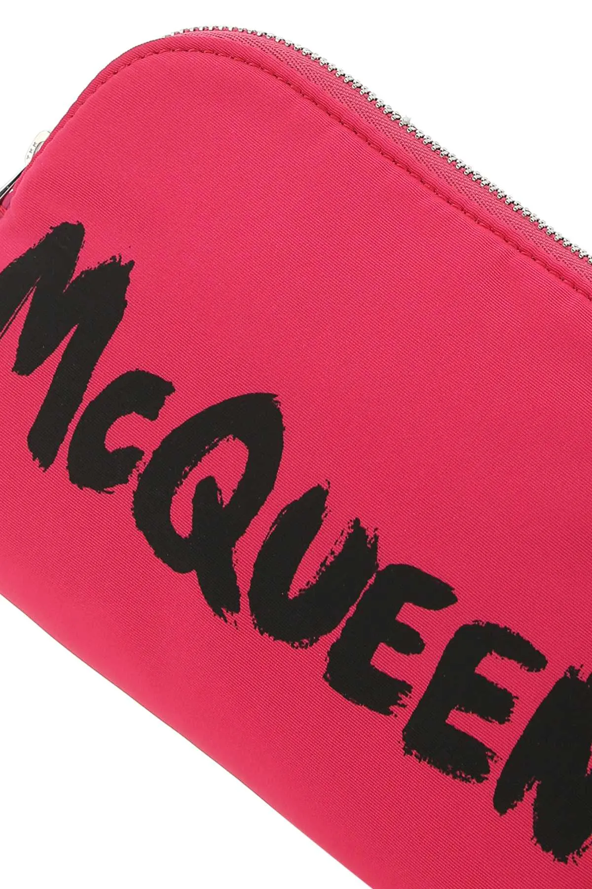 Alexander McQueen Logo-Printed Zipped Makeup Bag