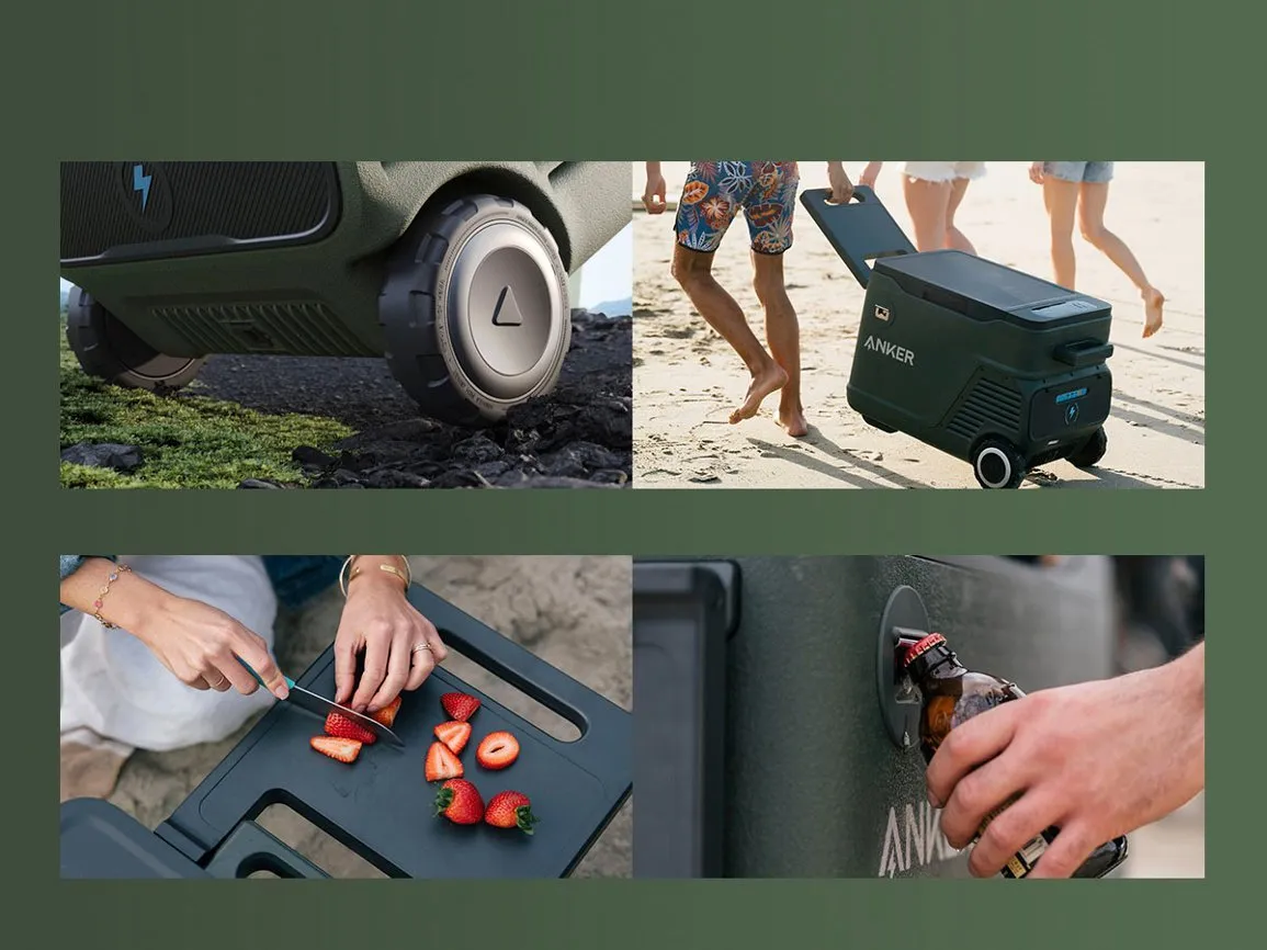 Anker EverFrost Portable Cooler <b>40</b> with New 299Wh Battery, Powered by AC/DC/Solar