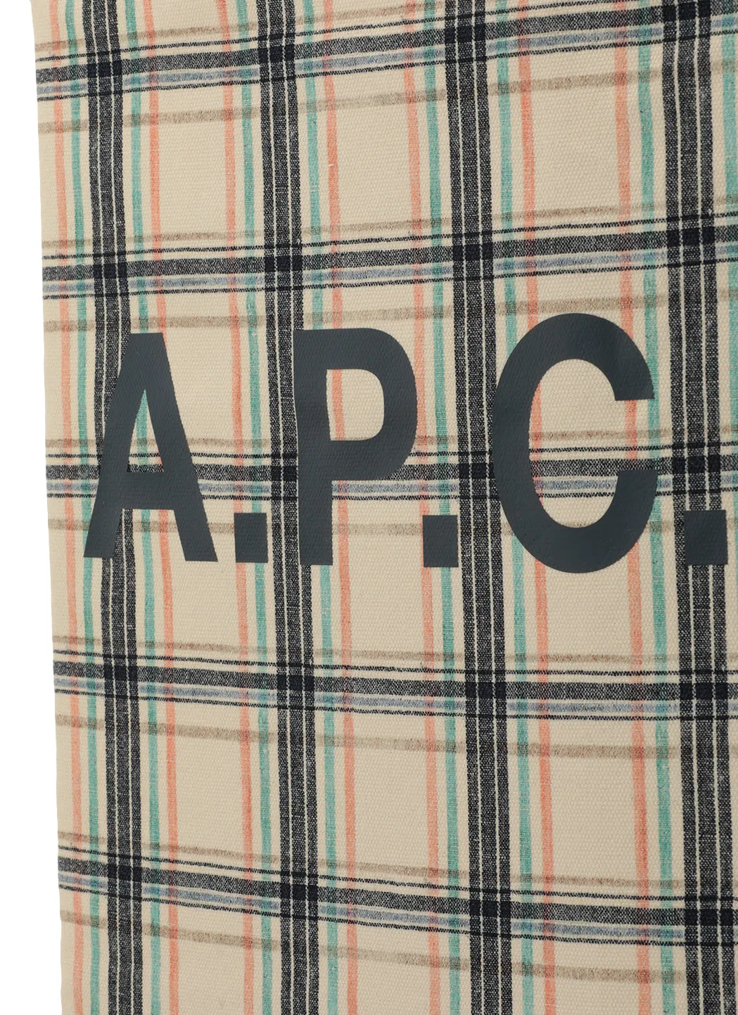 A.P.C. Lou Checked Tote Bag