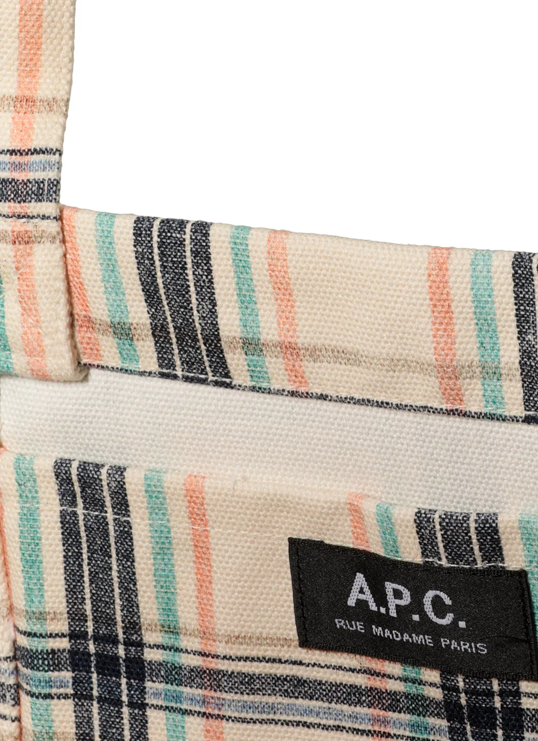 A.P.C. Lou Checked Tote Bag