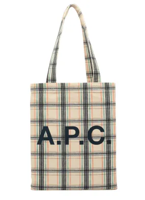 A.P.C. Lou Checked Tote Bag