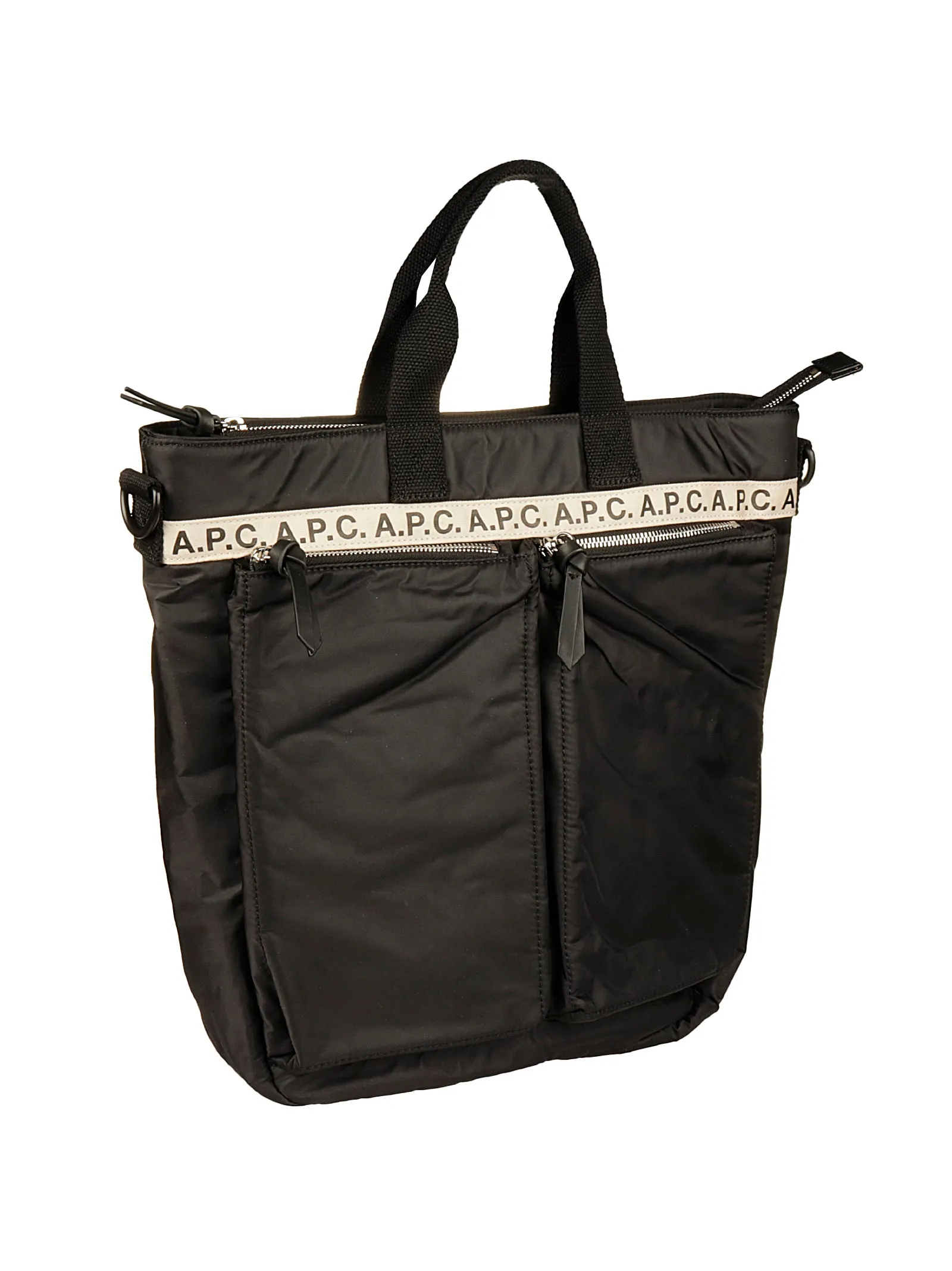 A.P.C. Repeat Zipped Pockets Tote Bag