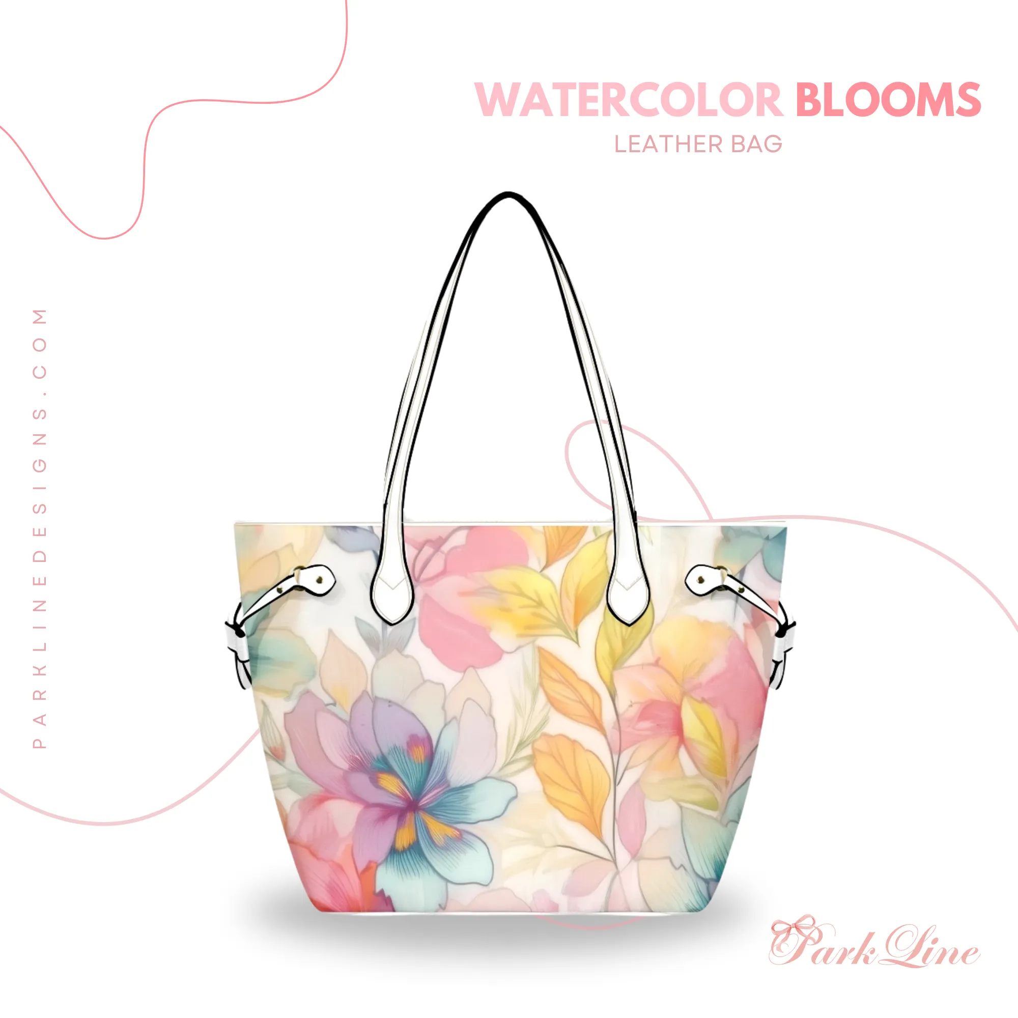 Ballet Bow Floral Leather Bag | Perfect Gift for Her | Elegant & Durable Fashion Tote