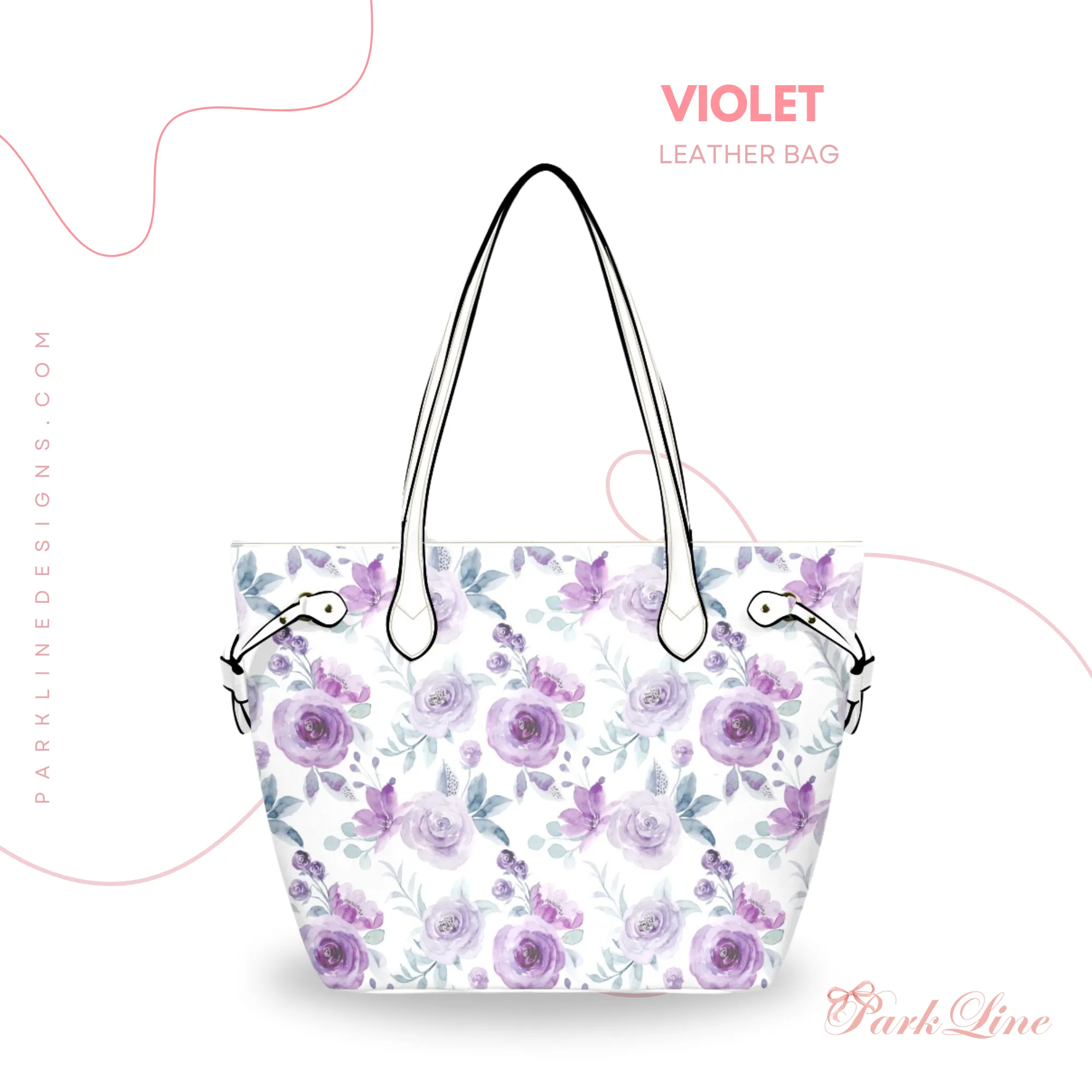 Ballet Bow Floral Leather Bag | Perfect Gift for Her | Elegant & Durable Fashion Tote