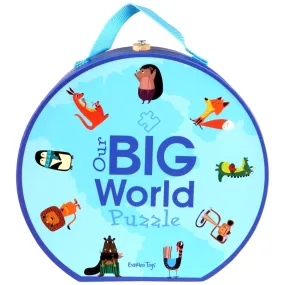 Barbo Toys Our Big World Puzzle in Suitcase