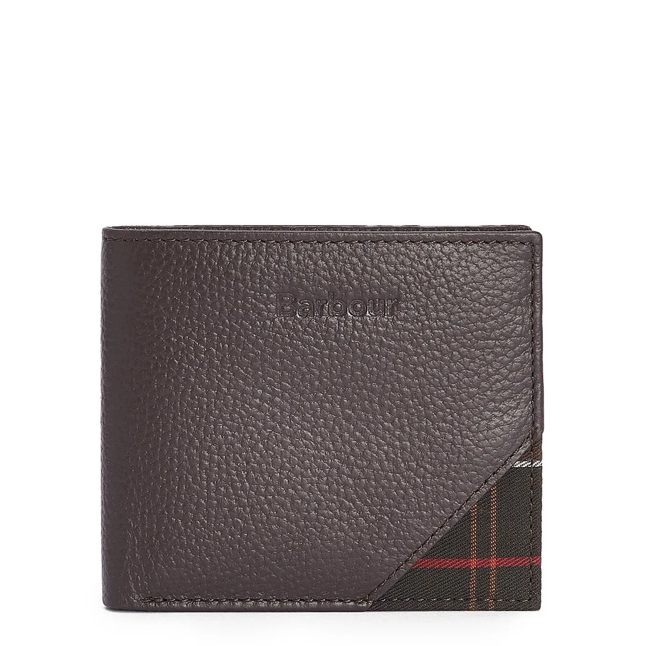 Barbour Tabert Leather Wallet Chocolate Brown