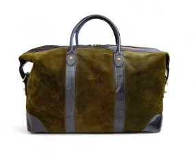 Baron - Dark Green Waxed Suede Weekend Bag 48h/50L