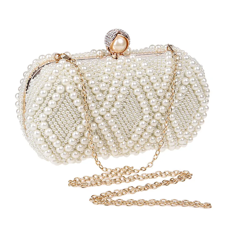 Beaded Pearl Clutch