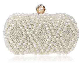 Beaded Pearl Clutch