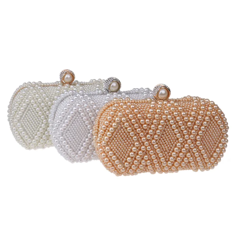 Beaded Pearl Clutch