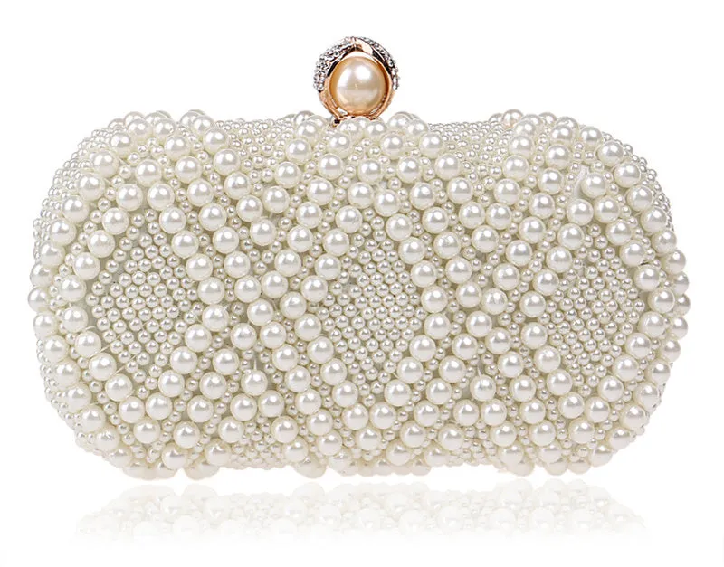 Beaded Pearl Clutch