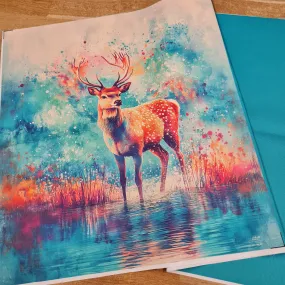 Beautiful Deer Tote Bag Panel Set