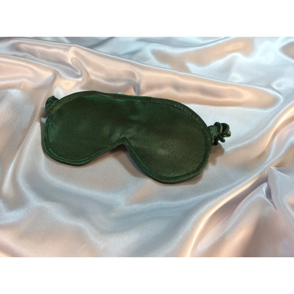 Best Travel Accessory Green Sleep Mask. Eye Cover Frequent Flyers