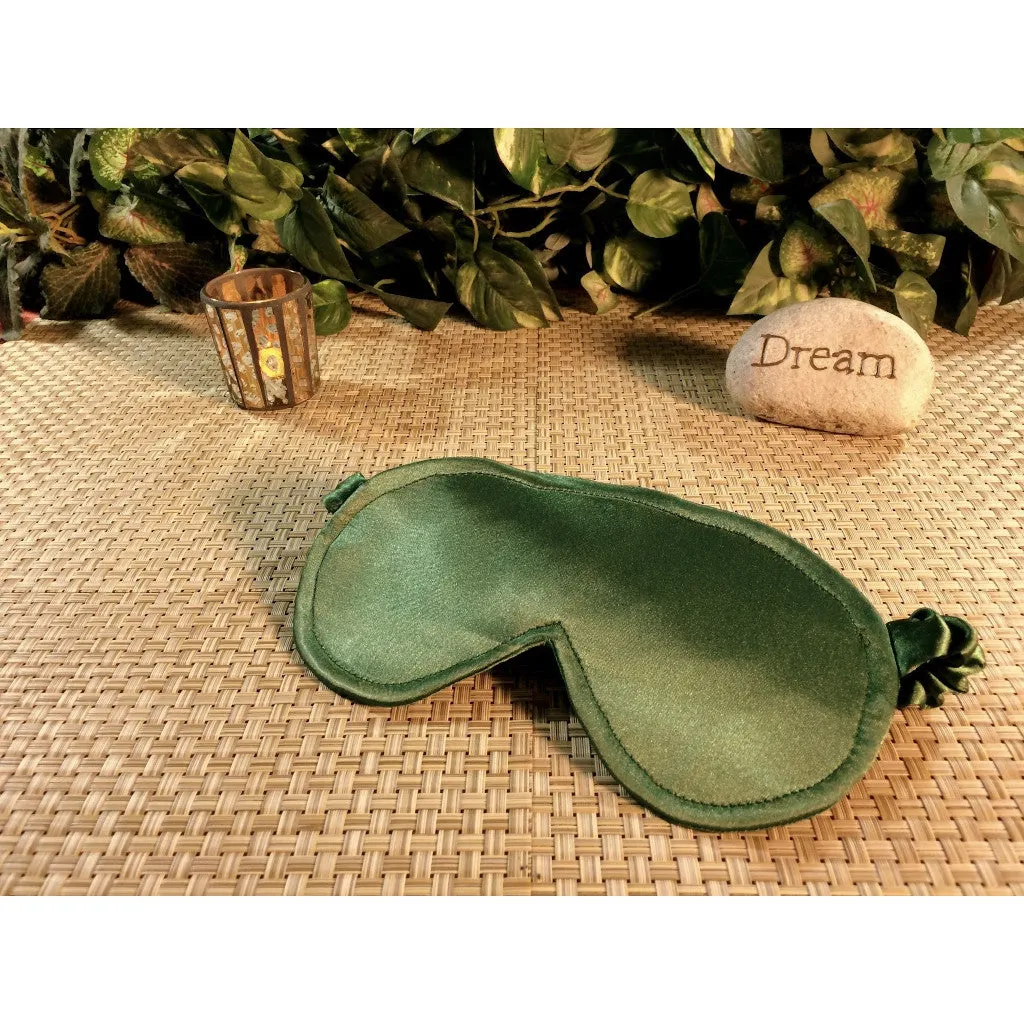 Best Travel Accessory Green Sleep Mask. Eye Cover Frequent Flyers