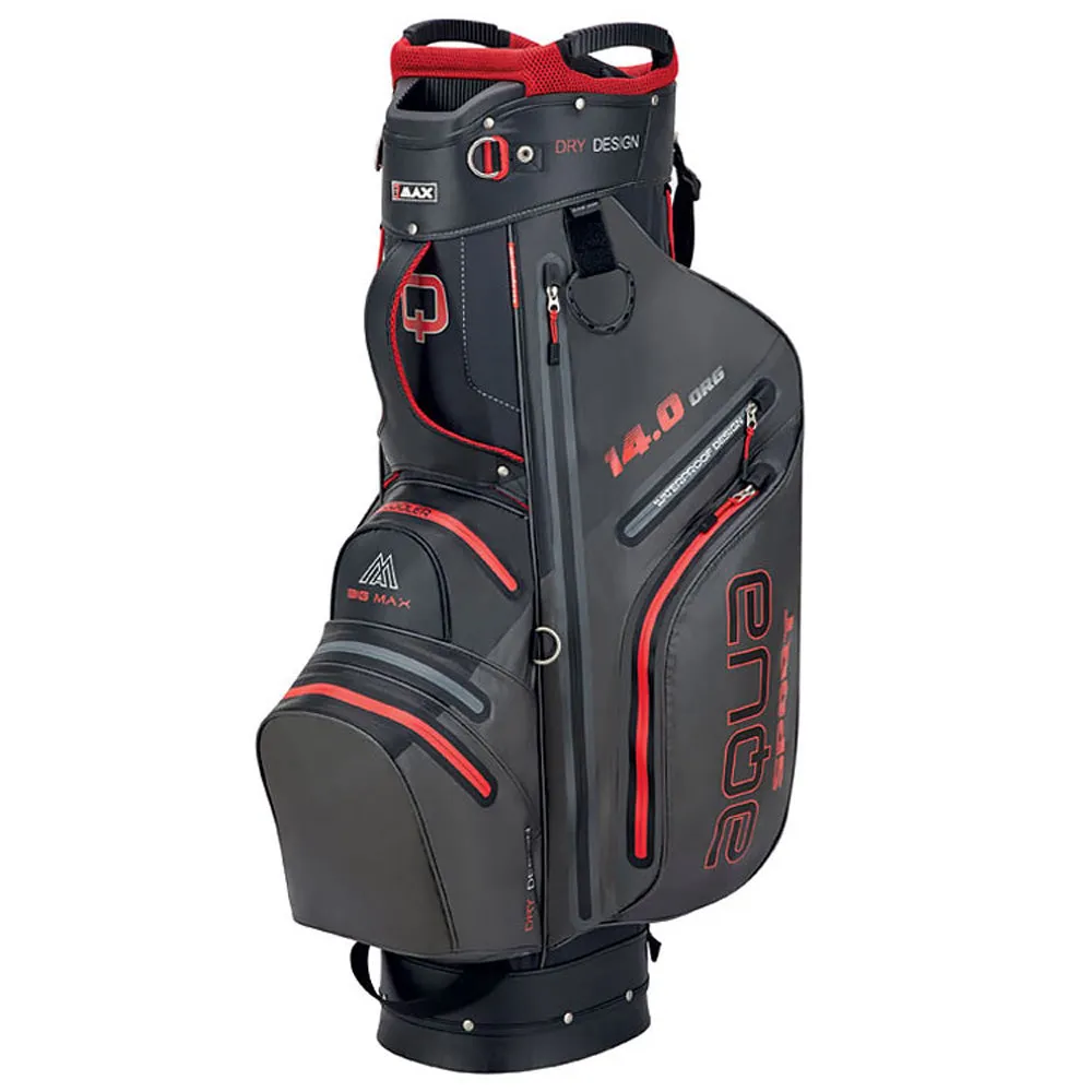 BIG MAX Aqua Sport 3 Waterproof Cart Bag - Charcoal/Black/Red