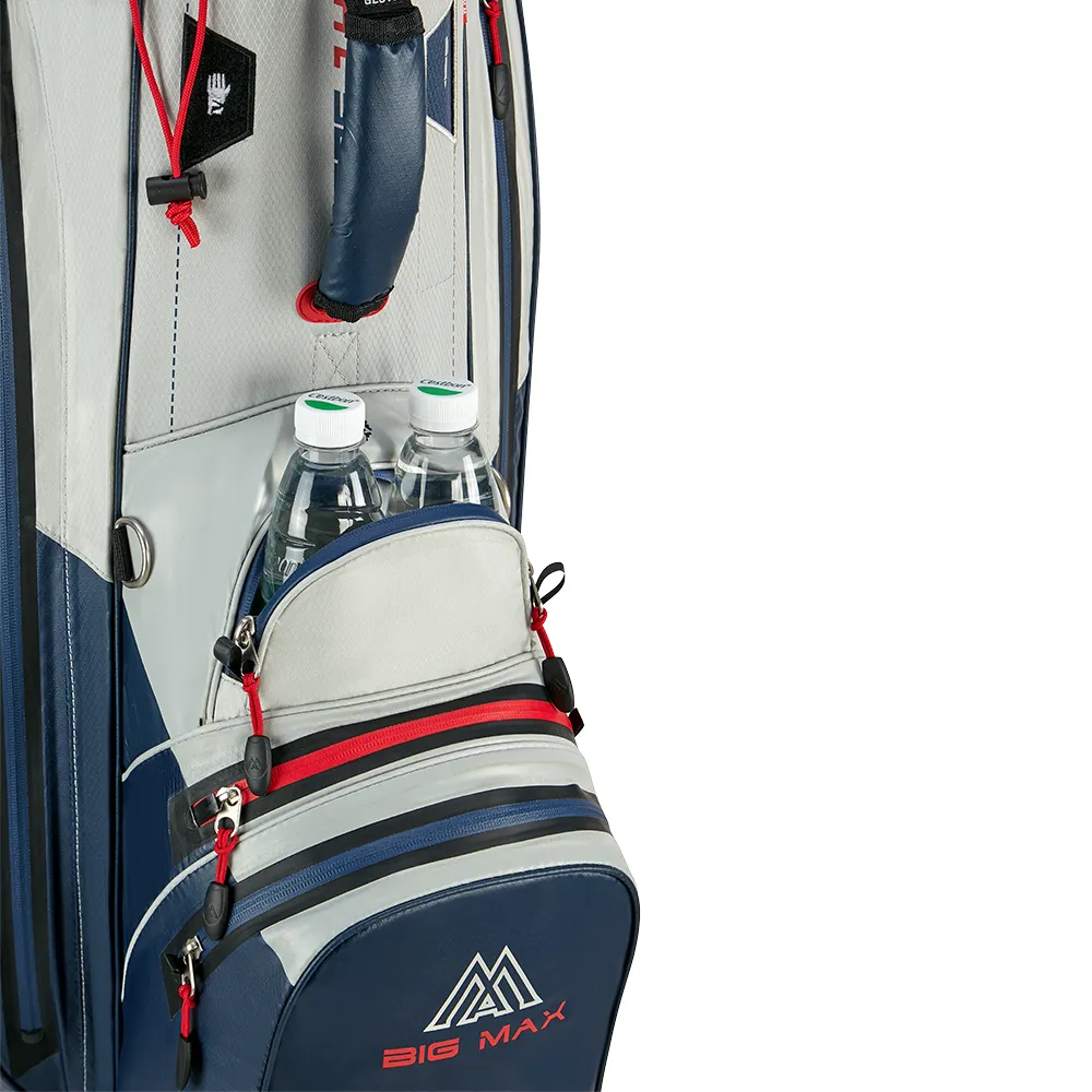 Big Max Aqua Tour 4 Waterproof Cart Bag - Off White/Navy/Red