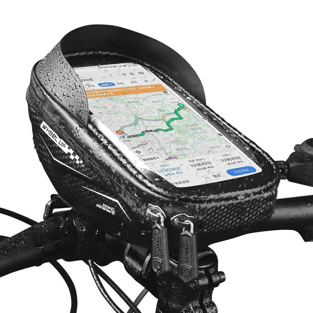 Bike Frame Bag Front Tube Bag Handlebar Bag Bicycle Bag with Touchscreen Phone Case