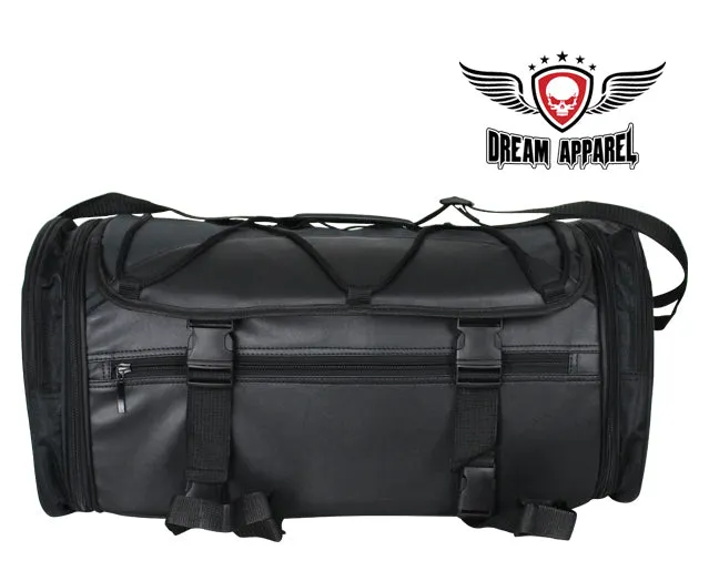 Black Textile Motorcycle Trunk Bag