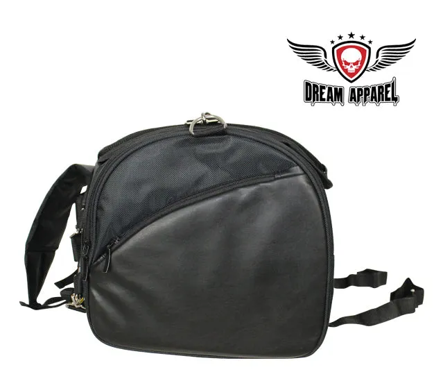 Black Textile Motorcycle Trunk Bag