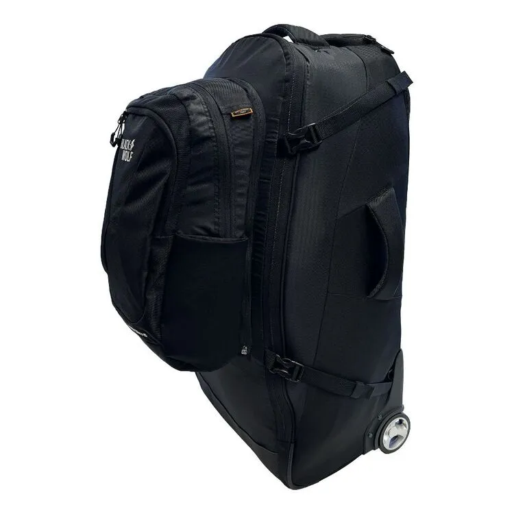 Black Wolf - 85L ( 20L) Grand Tour II wheel bag with backpack straps - Black