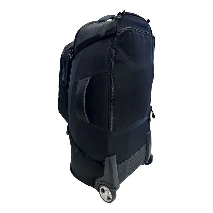 Black Wolf - 85L ( 20L) Grand Tour II wheel bag with backpack straps - Black