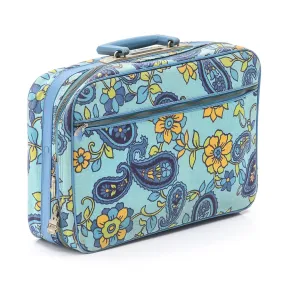 Blue Floral Suitcase