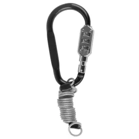 Blue Line Carab-Code Locking Carabiner with Security Cable