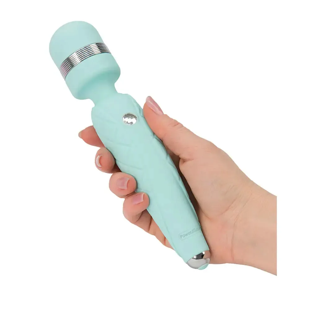 Bms Enterprises Silicone Green Rechargeable Cheeky Wand Massager with Travel Lock