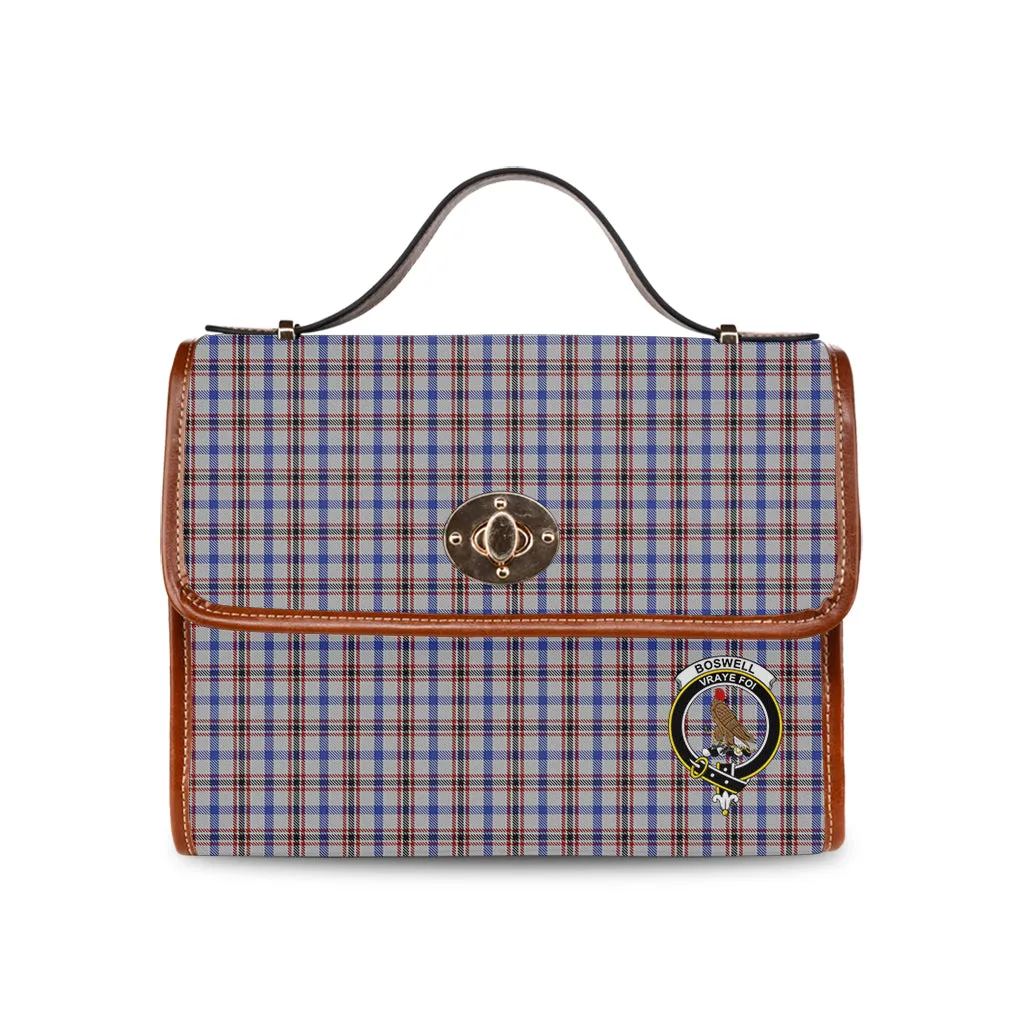 Boswell Tartan Waterproof Canvas Bag with Family Crest