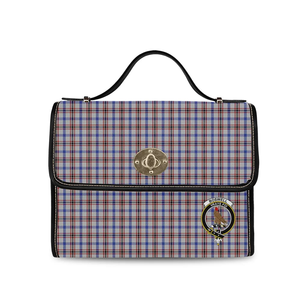 Boswell Tartan Waterproof Canvas Bag with Family Crest