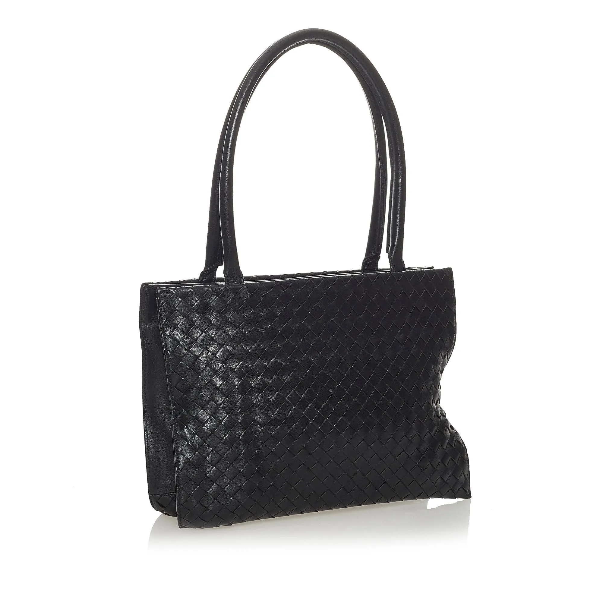 Bottega Veneta Intrecciato Leather Handbag (SHG-28140)