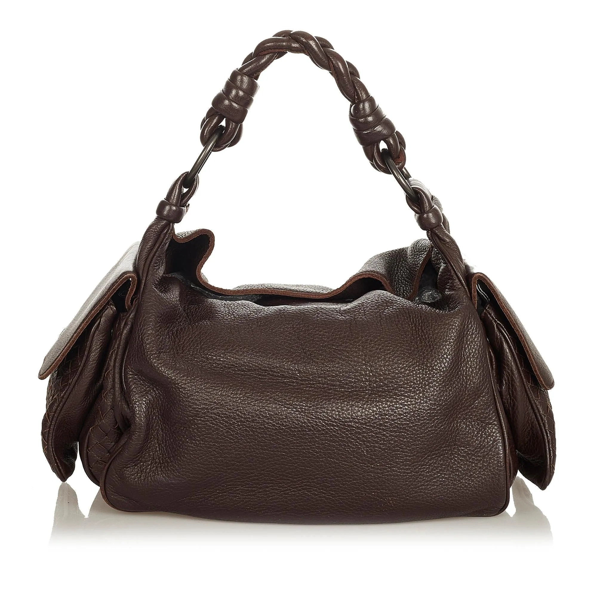 Bottega Veneta Intrecciato Leather Shoulder Bag (SHG-34071)