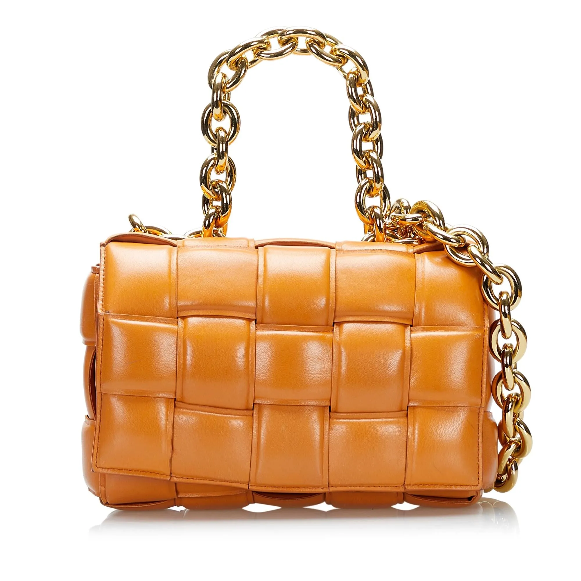 Bottega Veneta Padded Cassette Chain Satchel (SHG-dGPQaQ)